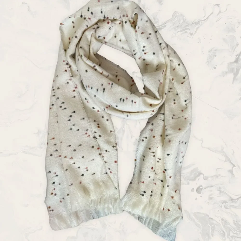 NWT BP Ivory Multi Scarf - One Size - ColorCream / multi